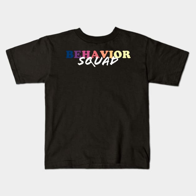 behavior squad Kids T-Shirt by GosokanKelambu